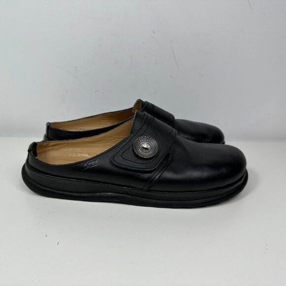 Haflinger Sandals Women's 42 Adventure Casual Comfort Slip On Mule Clogs Black - Picture 1 of 15